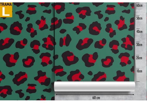Vintage camo wallpaper pattern green and red. 2