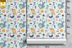 Wallpaper Decorations and Fantasy Patterns Princesses and Ballerinas