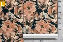 Carta da Parati fiori rosa astratti pattern natura.