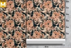 Carta da Parati Astratta Fiori Natura