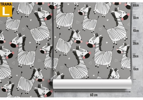 Zebra animal wallpaper decoration for children. 2
