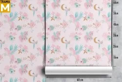 Carta da Parati Decorazioni e Pattern Fantasy Principesse e ballerine