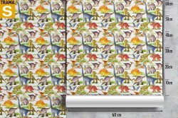 Children's Wallpaper Decorations and Animal Birds Pattern
