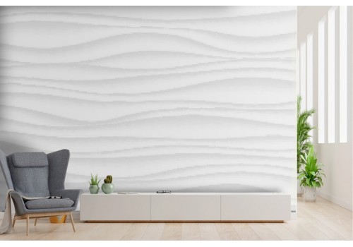Abstract wave wallpaper white surface