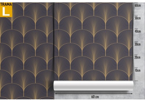Art deco wallpaper with stylized vintage pattern. 2