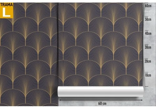 Art deco wallpaper with stylized vintage pattern. 2