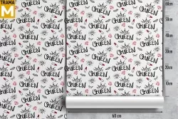 Carta da Parati Decorazioni e Pattern Principesse e ballerine Scritte