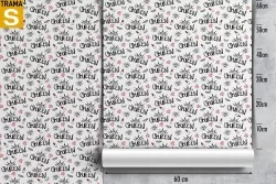 Children's Wallpaper Design and Styles Decorations and Patterns Princesses and Ballerinas Writings
