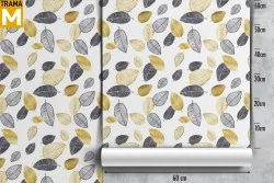 Stylized Nature Leaves Wallpaper