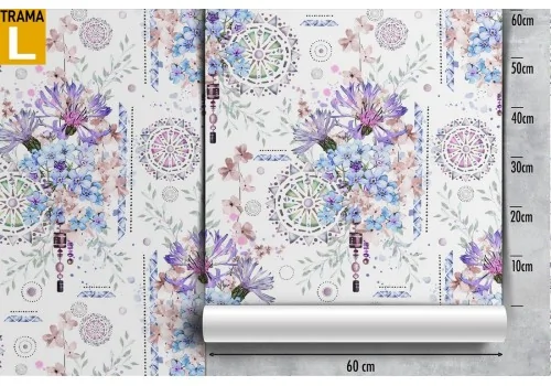 Carta da Parati fiori astratti natura design moderno pattern. 2