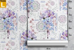 Abstract flowers nature modern design wallpaper pattern.