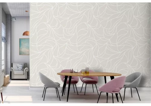 Wallpaper with stylized lines and waves modern design.