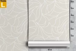 Wallpaper with stylized lines and waves modern design.