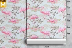 Wallpaper Animals Flowers Tropical Leaves