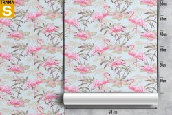 Carta da Parati Design e Stili Flora e Fauna animali Fiori Foglie Tropicale