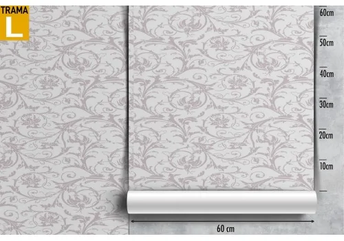 Wallpaper with climbing leaves and flowers nature pattern. 2