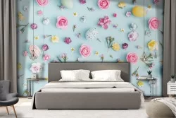 Carta da Parati Fiori Moderna