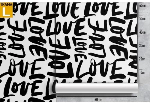 Carta da Parati scritta LOVE pattern. 2