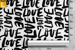 Wallpaper written LOVE pattern.