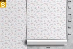 Carta da Parati Bambini Decorazioni e Pattern Righe e A pois