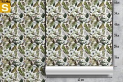 Carta da Parati Design e Stili Flora e Fauna Astratta Foglie Natura