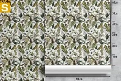 Carta da Parati Design e Stili Flora e Fauna Astratta Foglie Natura
