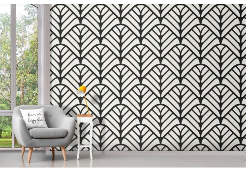 Wallpaper decoration geometric stripes pattern.