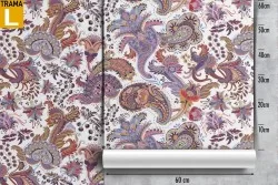 Carta da Parati fiori astratti natura vintage pattern.