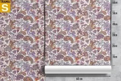 Carta da Parati Design e Stili Flora e Fauna Fiori Astratta Natura Vintage