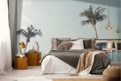 Tropical Beach and Sea Sky Wallpaper
