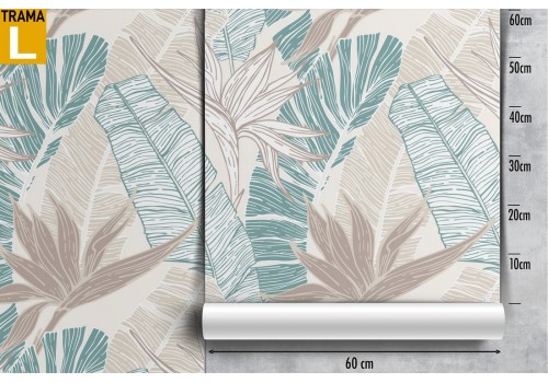 Wallpaper stylized leaves nature minimal decoration. 2