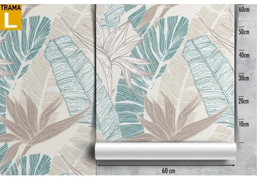 Wallpaper stylized leaves nature minimal decoration. 2