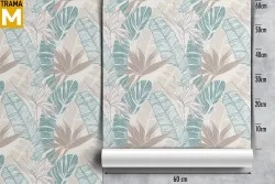 Stylized Nature Leaves Wallpaper
