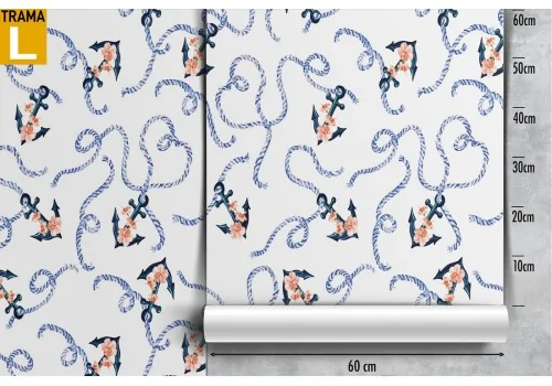 Children's wallpaper decoration anchors. 2