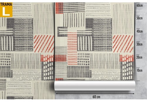 70's striped wallpaper decoration. 2