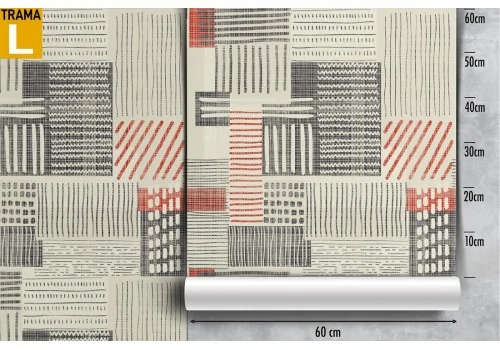 70's striped wallpaper decoration. 2