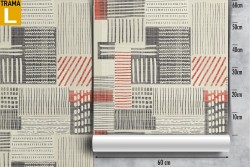 70's striped wallpaper decoration.