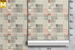 Vintage Stripes and Waves Wallpaper