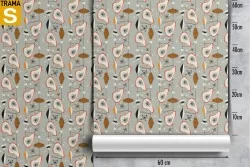 Carta da Parati Design e Stili Flora e Fauna Astratta Foglie Natura