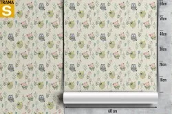 Carta da Parati Bambini Animali uccelli Decorazioni e Pattern