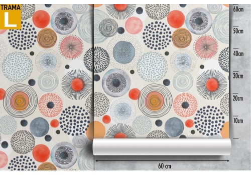 Abstract polka dot wallpaper decoration. 2