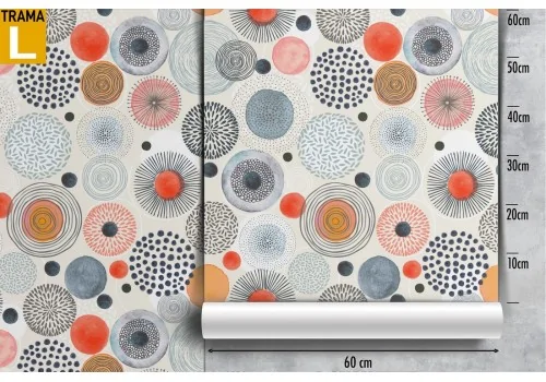Abstract polka dot wallpaper decoration. 2