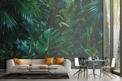 Carta da Parati natura foglie foresta tropicale