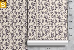 Wallpaper Design and Styles Flora and Fauna Animals Flowers Leaves Nature