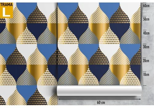 '70s geometric pattern wallpaper decoration. 2