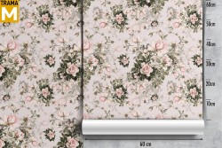 Vintage Nature Flowers Wallpaper