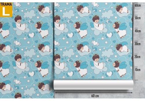 Wallpaper decoration baby angels. 2