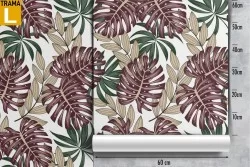 Carta da Parati foglie tropicali natura astratta pattern.