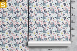 Carta da Parati Bambini Animali uccelli Decorazioni e Pattern