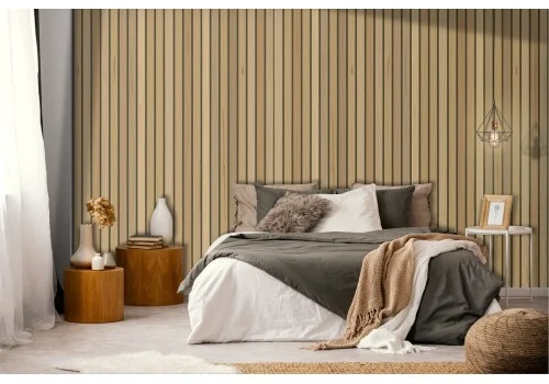 Bamboo wood pattern wallpaper.